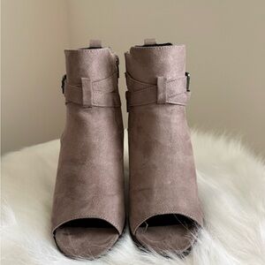 Elegant Women's Taupe Ankle Booties